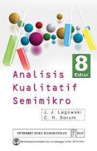 Analisis Kualitatif Semimikro; Edisi 8