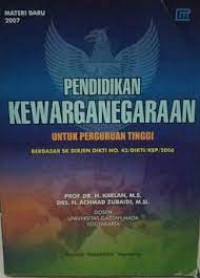 Pendidikan Kewarganegaraan Untuk Perguruan Tinggi