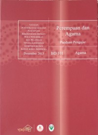 Perempuan dan Agama : Panduan Pengajar Agama BD 101
