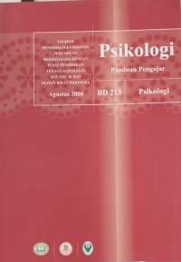 Psikologi : Panduan Pengajar Psikologi BD 213